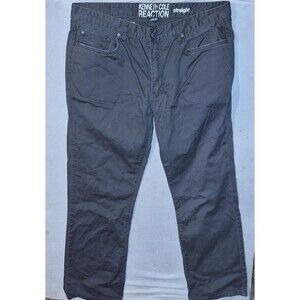 Kenneth Cole Reaction Straight Leg Jeans Mens Size 36x30 Gray Denim